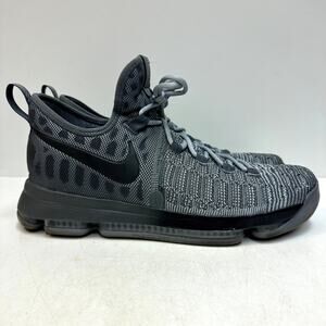 VERY GOOD Nike KD 9 Battle Grey Men's Basketball Shoes Sneakers 843392 002 12 D